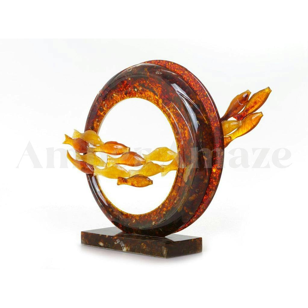 Amber Goldfish Lamp