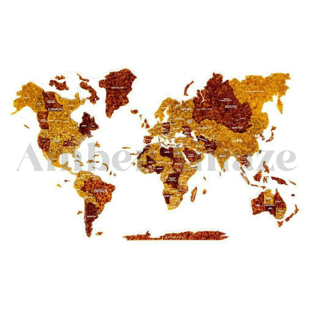 Amber World Map 60 х 100