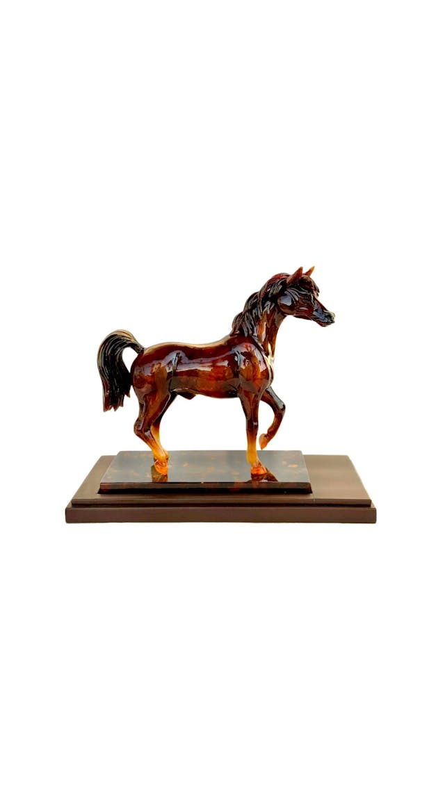 Amber horse figure