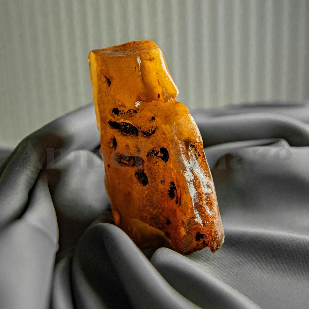 Natural amber stone W - 236.65 grams.